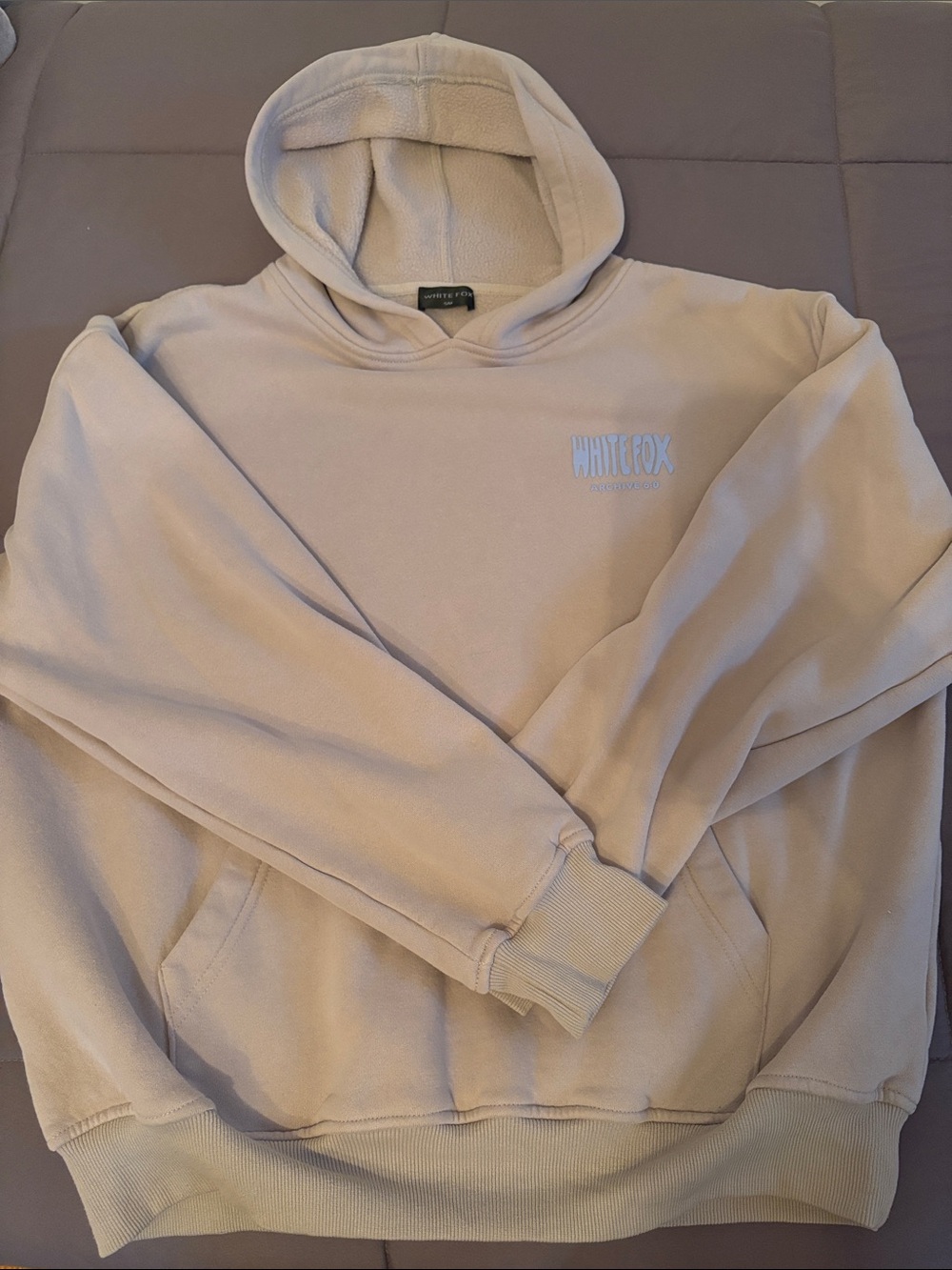 White Fox Boutique Cream Pullover Hoodie